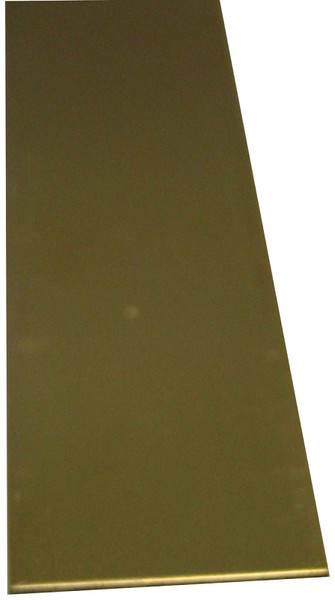 K & S 8225 Decorative Metal Strip, 1/4 in W, 12 in L, 0.09 in Thick, Brass [SKU: ORG2548907]