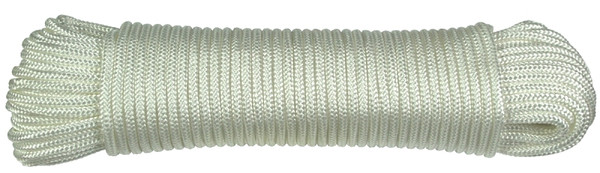 Ben-Mor 60013 Rope, 3/16 in, 100 ft L, Polyester, White [SKU: ORG5695382]