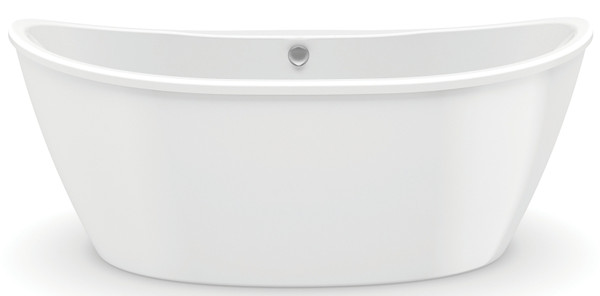 MAAX Delsia 6636 Series 106193-000-002 Bathtub, 59 gal Capacity, 66 in L, 36 in W, 26-5/8 in H, Acrylic, White, Oval [SKU: ORG3312725]