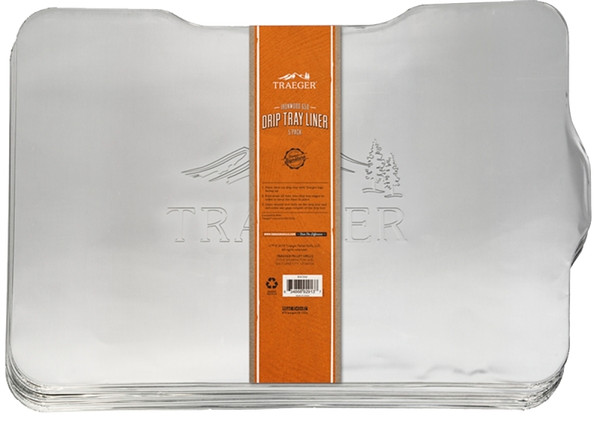 Traeger BAC521 Drip Tray Liner, Aluminum, Silver, For: Ironwood 885 Grill [SKU: ORG5538400]