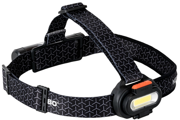 NEBO EINSTEIN NEB-HLP-0008 Headlamp, 2200 mAh, Alkaline, Lithium-Ion Battery, LED Lamp, 1500 Lumens, Black [SKU: ORG5180179]