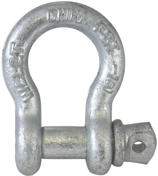 Fehr 3/4 Anchor Shackle, 3/4 in Trade, 3.25 ton Working Load, Commercial Grade, Steel, Hot-Dipped Galvanized [SKU: ORG6499644]