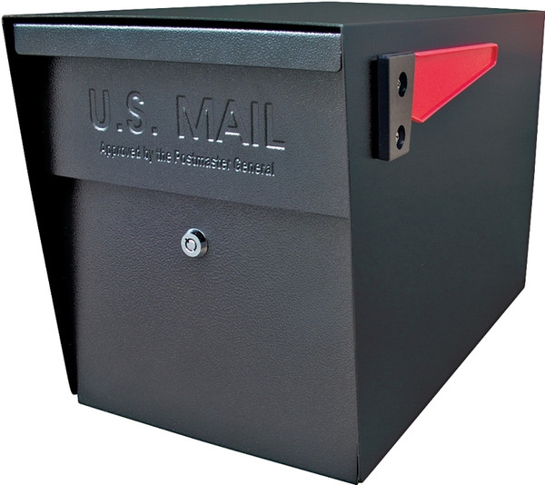 Mail Boss Packagemaster Series 7106 Mailbox, Steel, Powder-Coated, 11-1/4 in W, 21 in D, 13-3/4 in H, Black [SKU: ORG5443494]