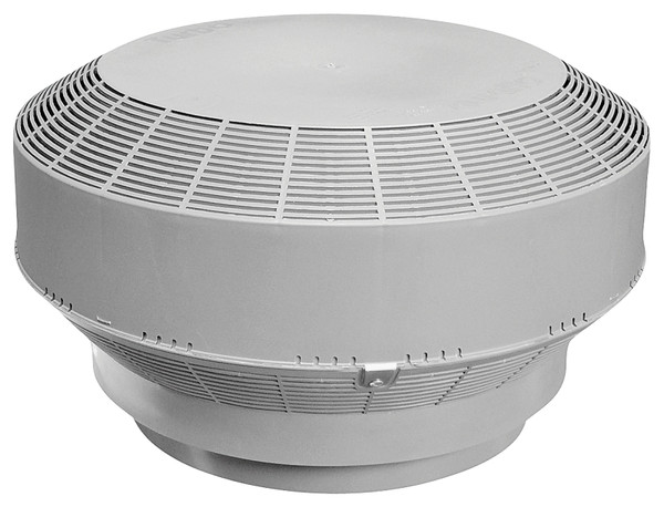 CANPLAS 6001G Roof Turbine Vent, Polypropylene, Gray [SKU: ORG9779927]