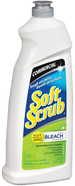 Soft Scrub 01613 Stain Remover, 36 oz, Liquid, Pleasant Fragrance, White [SKU: ORG6073308]
