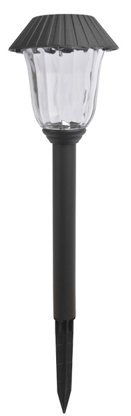 Boston Harbor Solar Stake Light, Glass Lens, 4 PK, Black [SKU: ORG7742646]