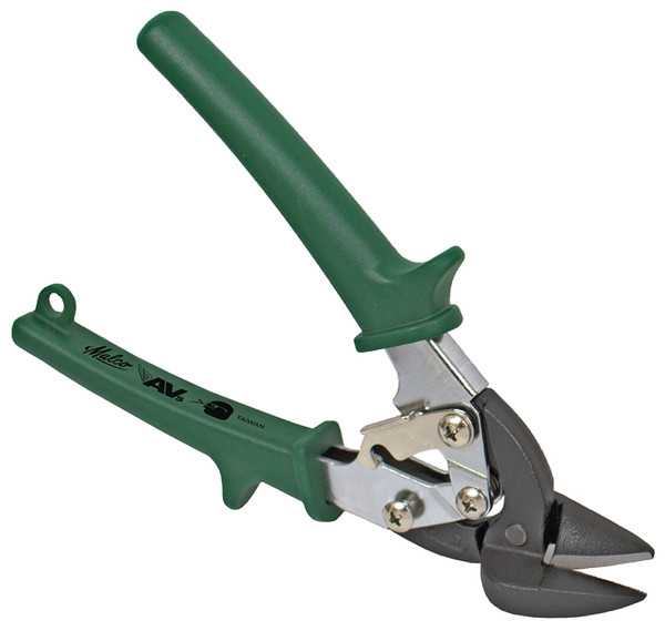Malco AVsMini Series AVM7 EV Aviation Snip, Right Cut, Spring-Loaded Handle, Green Handle [SKU: ORG5002381]