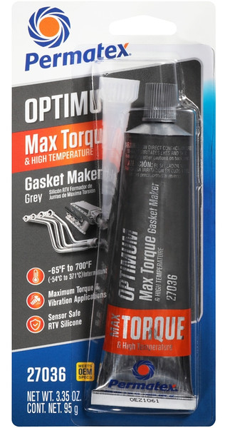 Permatex 27036 Gasket Maker, 3.35 oz Tube, Paste, Mild [SKU: ORG7410129]