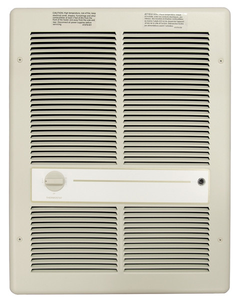 TPI HF3315TRP Heater, 10.8/12.5 A, 208/240 V, 5120 to 10240 Btu, 175 cfm Air, Ivory [SKU: ORG6112379]