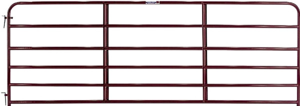 TARTER 6ER16 Tube Gate, 16 ft W Gate, 50 in H Gate, Steel Frame, Red [SKU: ORG4007183]