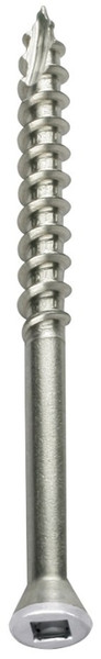 Simpson Strong-Tie S07225FT1WH01 Deck Screw, #7 Thread, 2-1/4 in L, Coarse Thread, Trim Head, 6-Lobe Drive, Steel [SKU: ORG1527050]