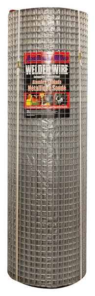 Jackson Wire 10 03 39 14 Welded Wire Fence, 100 ft L, 48 in H, 1 x 1 in Mesh, 14 Gauge, Galvanized [SKU: ORG4228987]
