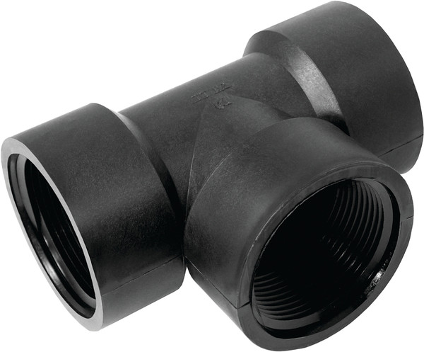 GREEN LEAF TT100P Pipe Tee, 1 in, FPT, Polypropylene, Black [SKU: ORG0037879]