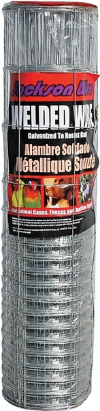 Jackson Wire 10177014 Rabbit Fence, 50 ft L, 28 in H, 16/14 Gauge, Galvanized [SKU: ORG4113403]