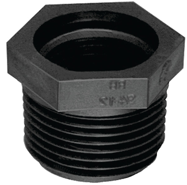 GREEN LEAF RB34-12P Reducing Pipe Bushing, 3/4 x 1/2 in, MPT x FPT, Black [SKU: ORG3567211]
