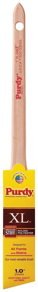 Purdy XL Dale 144080310 Paint Brush, 1 in W, Angular Trim Brush, Nylon/Polyester Bristle, Rattail Handle [SKU: ORG6989511]