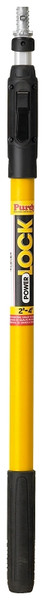 Purdy POWER LOCK 140855624 Extension Pole, 1-5/16 in Dia, 2 to 4 ft L, Aluminum/Fiberglass, Rubber Handle [SKU: ORG7213853]