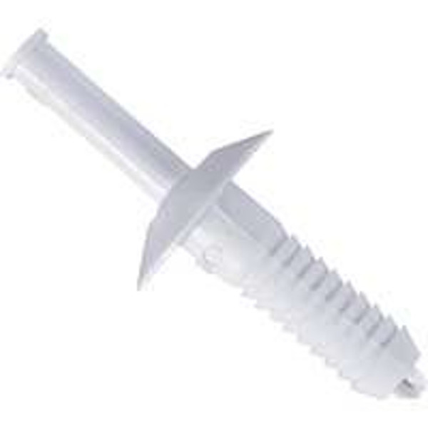 WallTuf 92593 Wall-Tuf Rivet, Nylon, White [SKU: ORG1076629]
