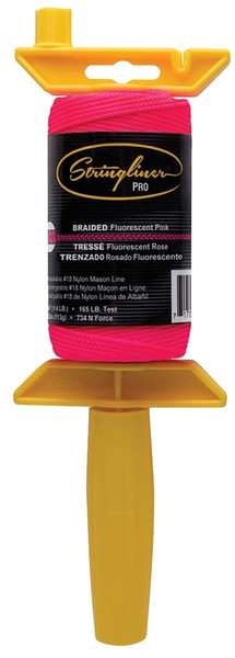 Stringliner 25162 Line Reel, 250 ft L Line, Fluorescent Pink Line [SKU: ORG7314214]