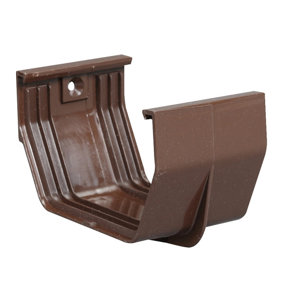 Amerimax T1505 Contemporary Gutter Connector, 5 in Gutter, Vinyl, Brown [SKU: ORG9692872]