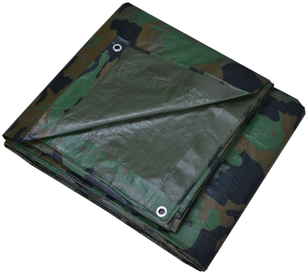 ProSource C1212110 Tarpaulin, 16 ft L, 12 ft W, 6 mil Thick, Polyethylene, Camouflage [SKU: ORG9633579]