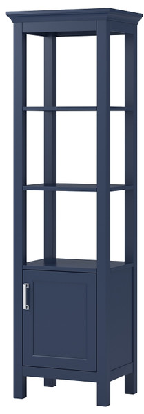 Foremost LSBL1970 Linen Cabinet, 1-Door, 2-Shelf, Natural Wood, Chrome [SKU: ORG3393139]