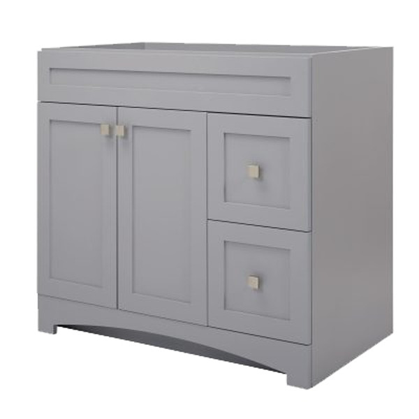 Foremost Monterrey Series MXGV3621 Vanity, Cool Gray, 2-Drawer [SKU: ORG0422923]