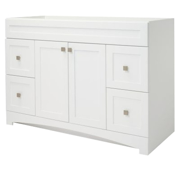 Foremost Monterrey Series MXWV4821 Vanity, Flat White, 4-Drawer [SKU: ORG0422873]