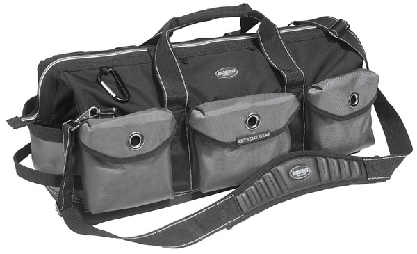 Bucket Boss Professional Series 65024 Extreme Big Daddy Tool Bag, 26 in W, 11 in D, 12 in H, 28-Pocket, Poly Fabric [SKU: ORG7226855]
