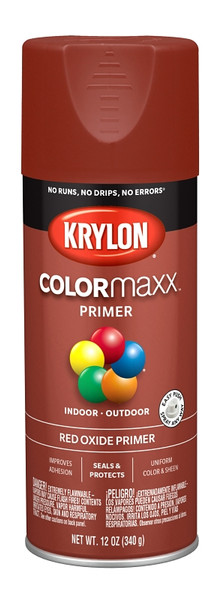 Krylon COLORmaxx K05583007 Primer, Red, 12 oz [SKU: ORG7241821]