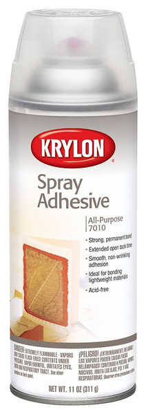 Krylon K07010 Spray Adhesive, 2 hr Curing, 11 oz Aerosol Can [SKU: ORG7214158]