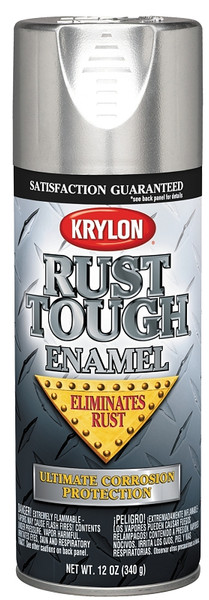 Krylon K09213007 Rust-Preventative Enamel Paint, Metallic, Aluminum, 12 oz, Can [SKU: ORG3320983]