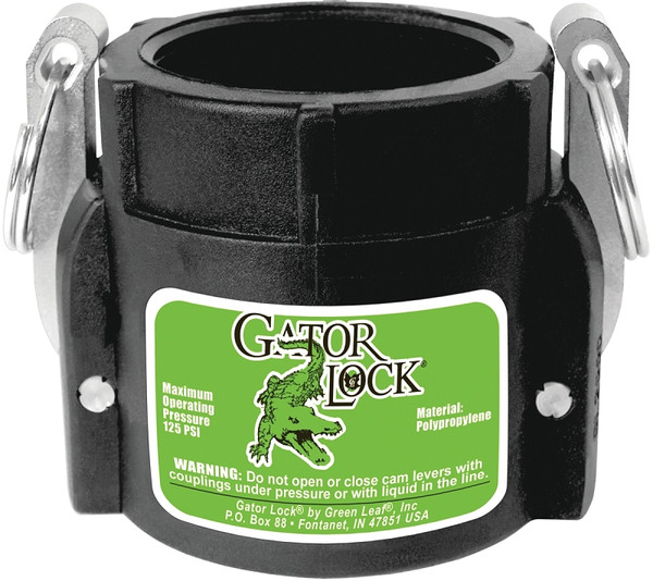 GREEN LEAF 150D/GLP150DNL Cam Lever Coupling, 1-1/2 in, Female x FNPT, Glass Filled Polypropylene [SKU: ORG5268438]