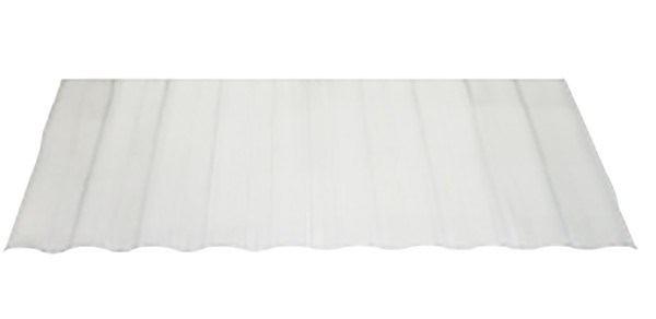 TUFTEX SeaCoaster Series 1214C Roof Panel, 12 ft L, 26 in W, Corrugated Profile, Vinyl, Crystal Clear [SKU: ORG7425754]