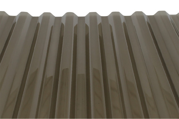 TUFTEX 141912 Roof Panel, 8 ft L, Octagonal Wave Profile, Polycarbonate Thermoplastic Polymer, Smoke [SKU: ORG7425820]