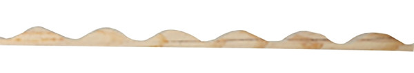 TUFTEX 2220 Round Closure Strip, 8 ft L, Wood, Natural Wood, Horizontal Mounting [SKU: ORG7425952]