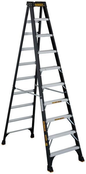 DeWALT by Louisville DXL3010-10 Step Ladder, 170 in Max Reach H, 9-Step, 300 lb, Type IA Duty Rating, 3 in D Step [SKU: ORG7244437]