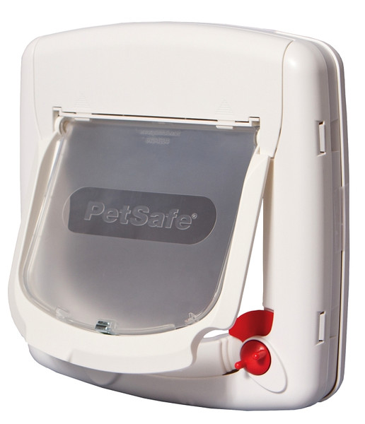 PetSafe PPA00-11325 Four-Way Cat Door, Plastic, White [SKU: ORG7343973]