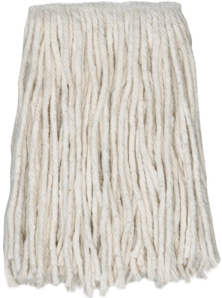 CONTINENTAL COMMERCIAL CHOICE A937114 Mop Head, 1-1/4 in Headband, Cotton, Natural [SKU: ORG1005099]