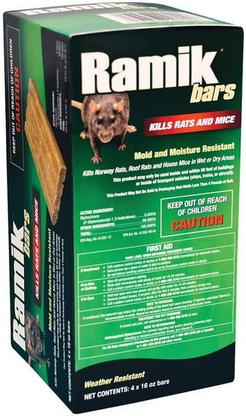 Ramik 116334 Bar Bait, Solid, 16 oz Box [SKU: ORG9539024]