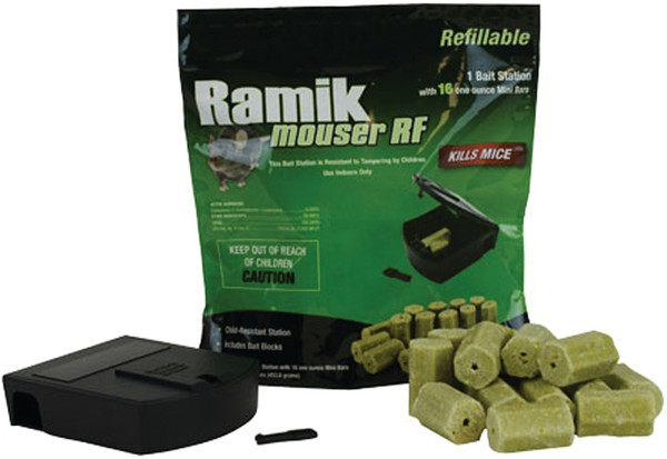 NEOGEN Ramik 000900 Refillable Bait Station, 16 oz Bait, Green [SKU: ORG8684946]