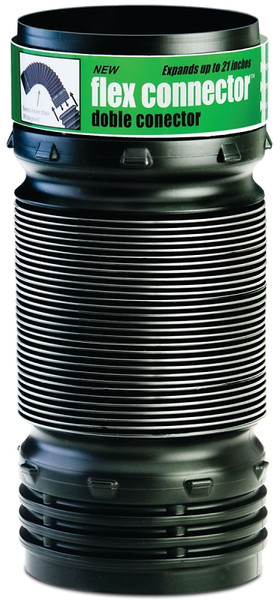 Amerimax 57010 Pipe Elbow Connector, 4 in, Polypropylene [SKU: ORG7020613]