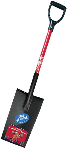 BULLY Tools 82500 Edging and Planting Spade, 7-1/2 in W Blade, Steel Blade, Fiberglass Handle, D-Shaped Handle [SKU: ORG7774268]