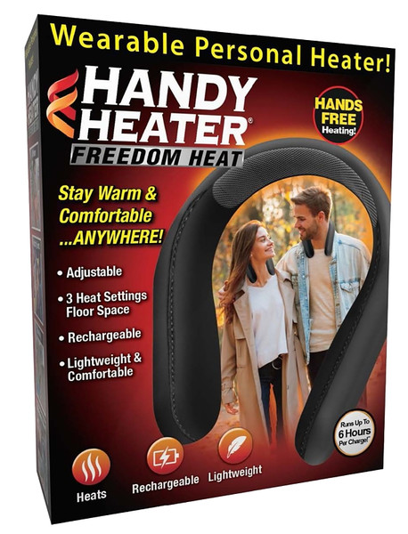 Handy Heater HTBS-MC12/4 Wearable Heater, ABS/Stainless Steel/TPE, Black [SKU: ORG4999017]