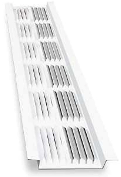 Amerimax VENT8WH-U Soffit Vent, 8 in L, 61 sq-in Net Free Ventilating Area, Aluminum, White [SKU: ORG9693003]