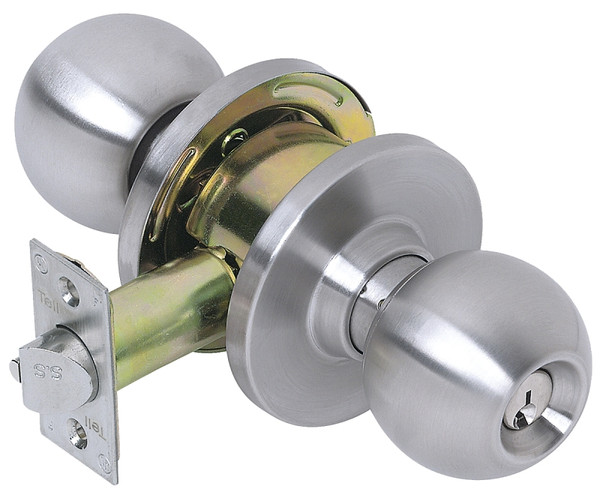 Tell Manufacturing Empire Series CL100008 Entry Ball Knob, Steel, Satin Chrome [SKU: ORG4790945]