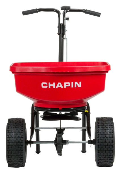CHAPIN 8301C Contractor Turf Spreader, 80 lb Capacity, Powder-Coated Steel Frame, Poly Hopper, Pneumatic Wheel [SKU: ORG2021921]