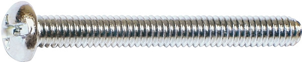 MIDWEST FASTENER 07667 Machine Screw, #8-32 Thread, Fine Thread, Round Head, Combo Drive, Steel, Zinc, 100 PK [SKU: ORG4640371]