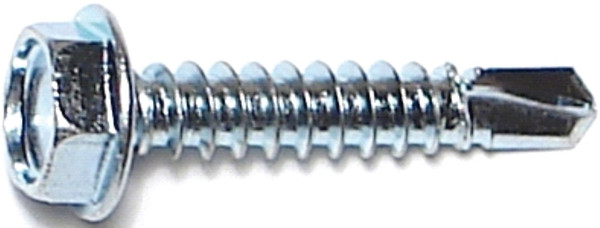 MIDWEST FASTENER 10280 Screw, #10 Thread, 1 in L, Hex, Socket Drive, Self-Drilling Point, Steel, Zinc [SKU: ORG8622425]