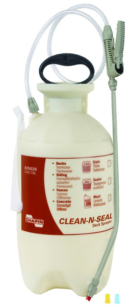 CHAPIN Clean 'N Seal 25020 Compression Sprayer, 2 gal Tank, Poly Tank, 34 in L Hose [SKU: ORG7586795]